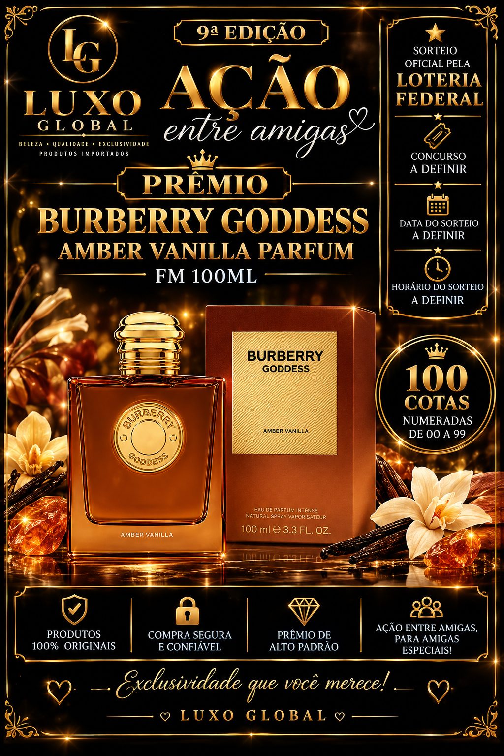 Burberry Goddess Amber Vanilla Parfum FM 100ML