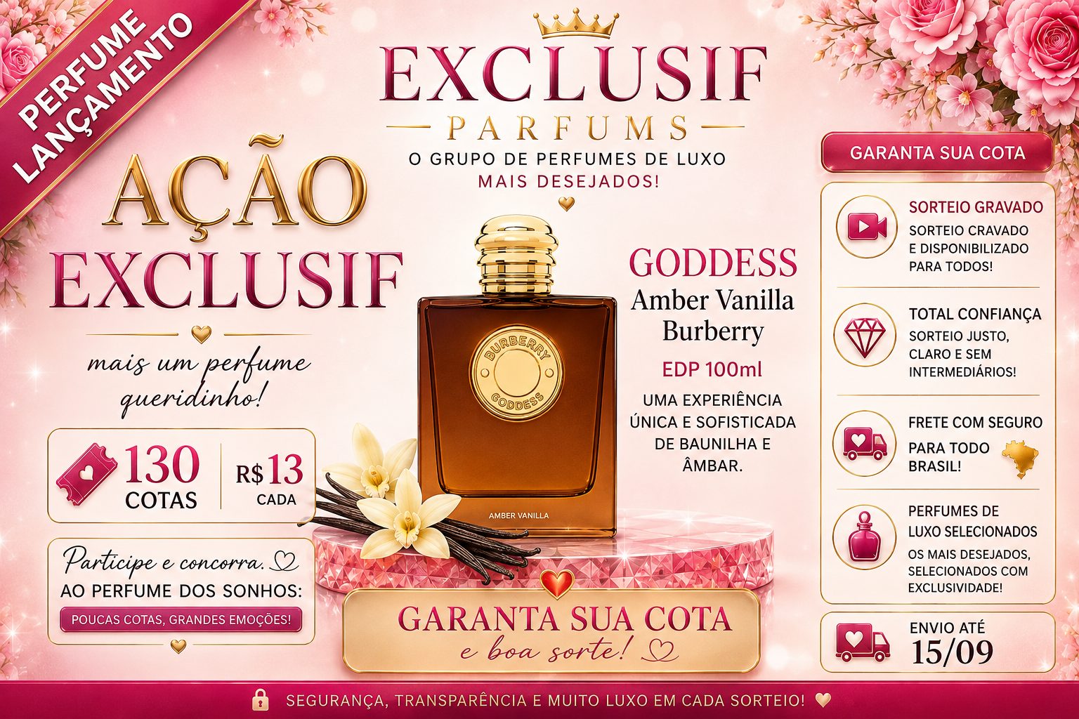 EXCLUSIF PARFUMS | BURBERRY GODDESS AMBER VANILLA