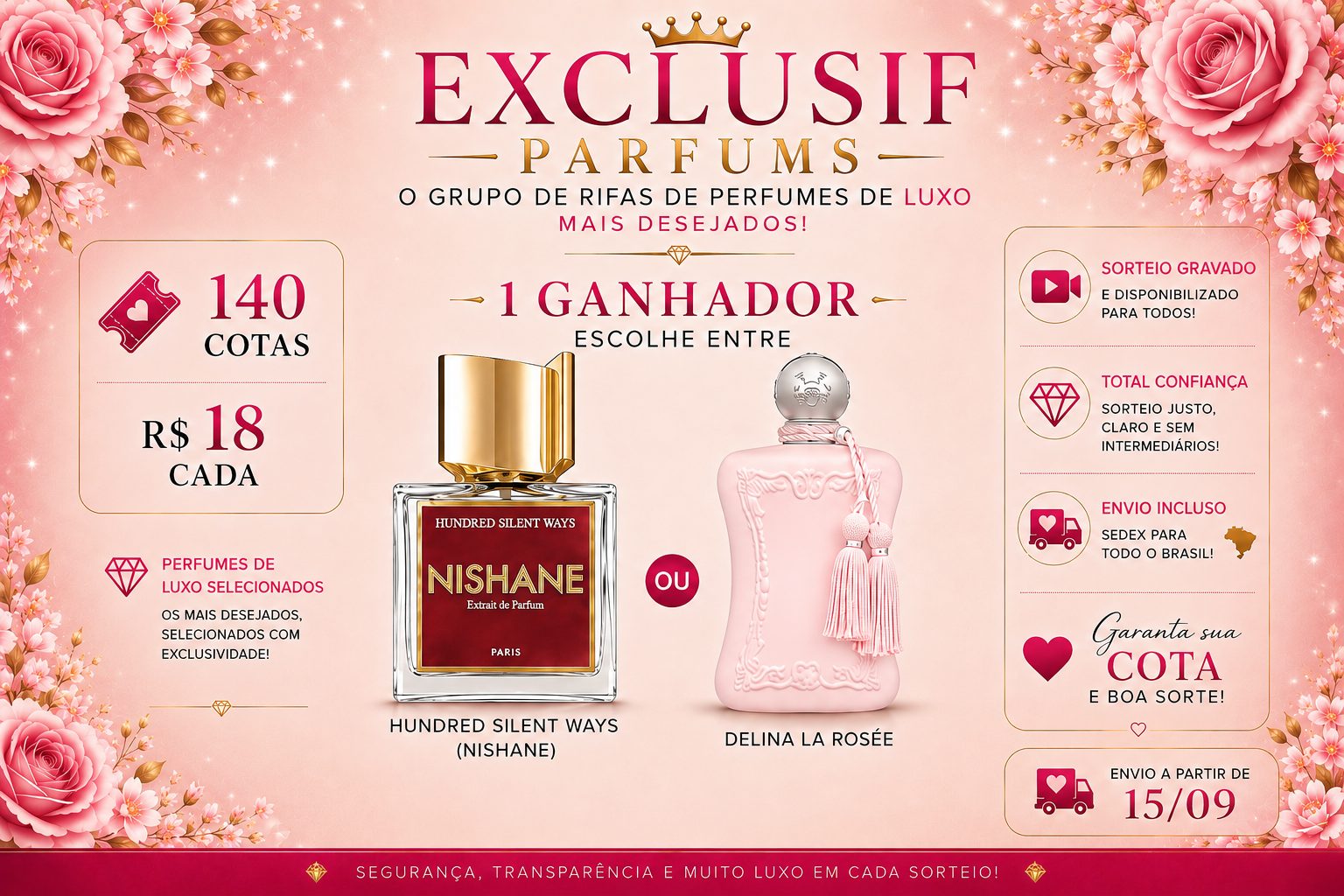 EXCLUSIF PARFUMS | HUNDRED SILENT WAYS •  DELINA LA ROSEE