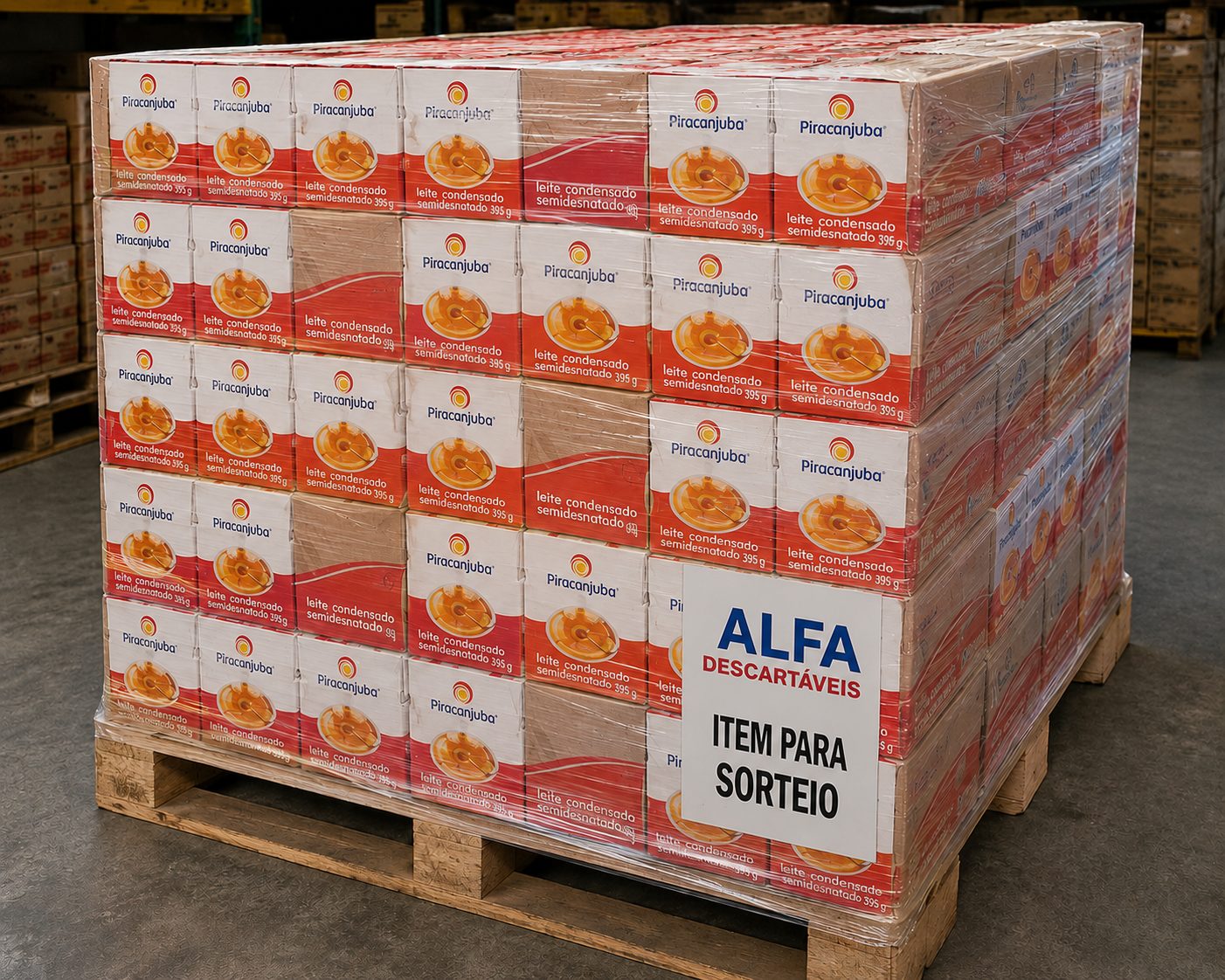 810 Caixinhas de Leite Condensado 395gr  Piracanjuba