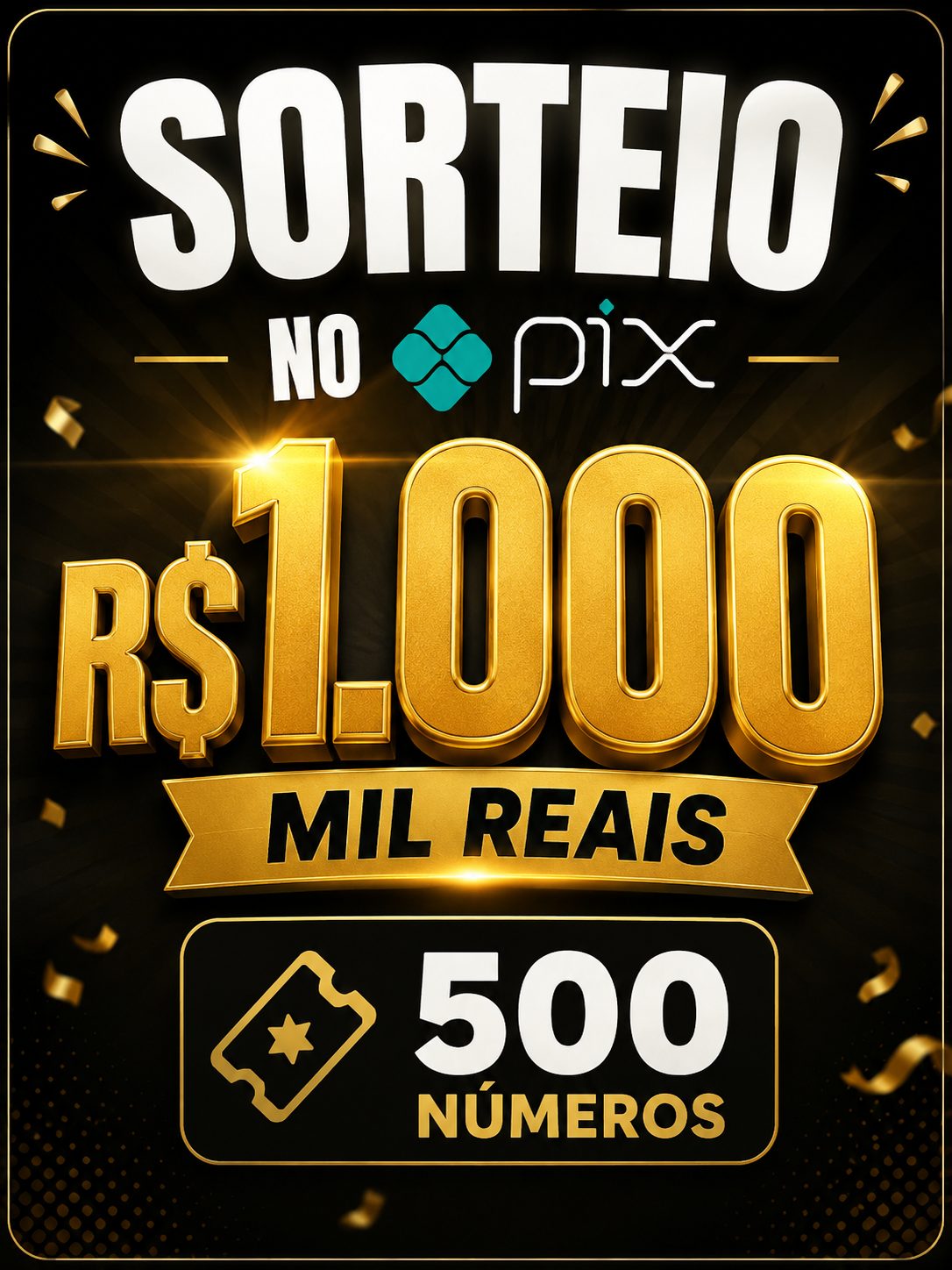 1.000 no PIX