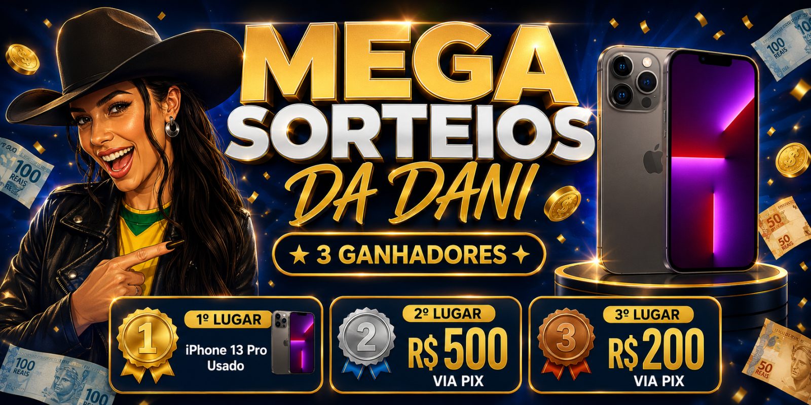 MEGA SORTEIO DA DANI