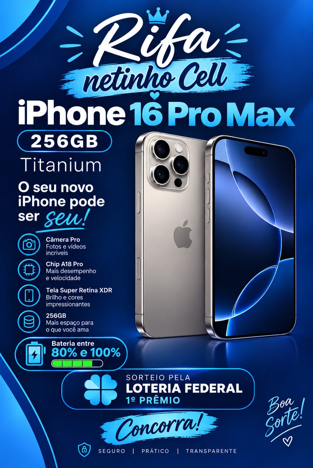 iPhone 16 pro Max - 256gb