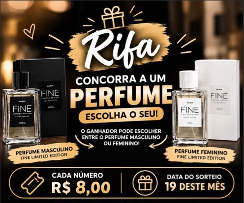 🍀Rifa do Perfume Fine — Ajude na minha viagem ✈️escolar
